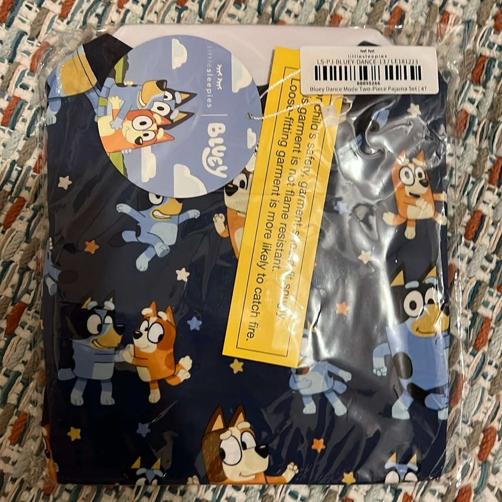NIB Little Sleepies Bluey Dance Mode Long Sleeve Two Piece Set